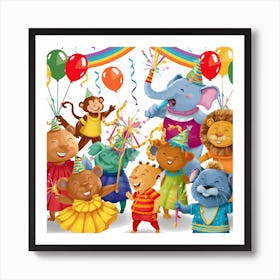 Children'S Birthday Party 1 Art Print