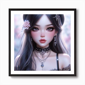 Gothic Girl 4 Art Print