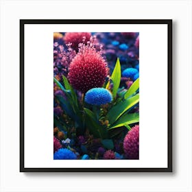 Flowers In The Garden Art Print