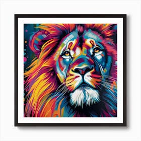 Lion Painting 1 Art Print