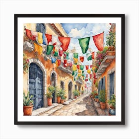 Alley In Mexico Art Print