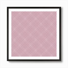 Pink Grid Art Print