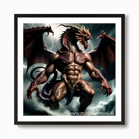 Dragon In The Sky 1 Art Print