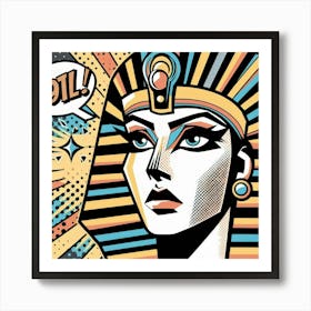 Pop Egyptian Eman Stardust Art Print