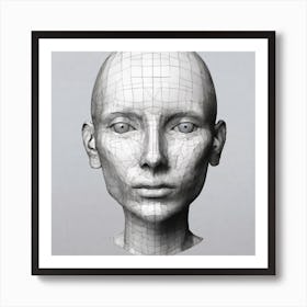 Woman'S Head 4 Art Print