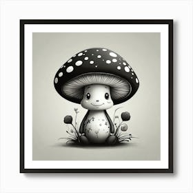 Cute Little Mushroom Art Print