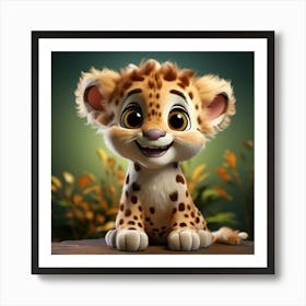 Cheetah Cub 3 Art Print