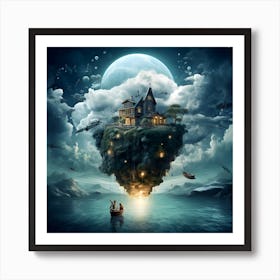 House In The Sky Art Print