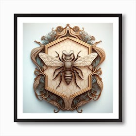 Bee unique modern Art Print