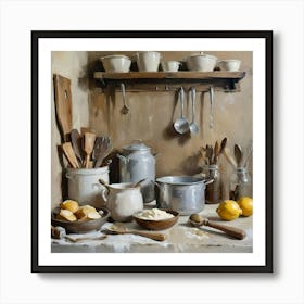 Vintage farmhouse kitchen #5 Art Print