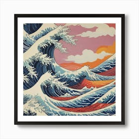 Great Wave Off Kanagawa 24 Art Print