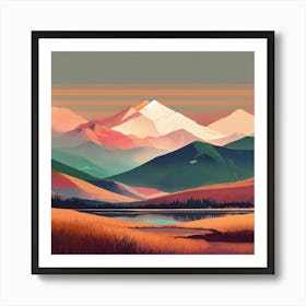 Mountain Landscape 6 Art Print