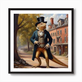 Gentleman Dragon Art Print