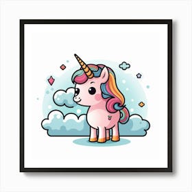 Cute Unicorn 808 Art Print