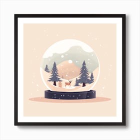 Lapland Finland 2 Snowglobe Art Print