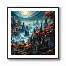 Fantasy Landscape Art Print