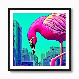 Pink Flamingo 1 Art Print