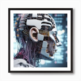 Humanoid Robot 9 Art Print