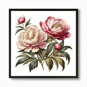 Peonies Art Print