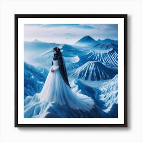 Muslim Bride In The Mountains 1 Art Print
