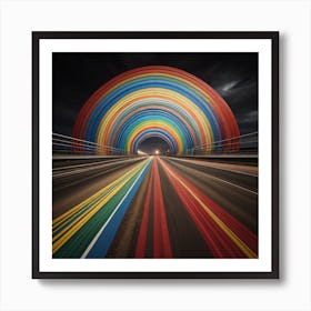 Rainbow Road Art Print