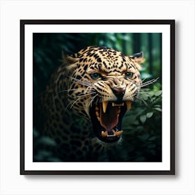 Jaguar Roaring Affiche