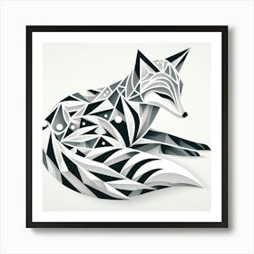 Minimalism, Fox 2 Art Print