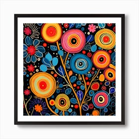 Colorful Flowers 10 Art Print