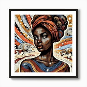 Astridelle Celestial Portrait Art Print