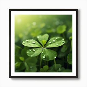 Four Leaf Clover 1 Art Print