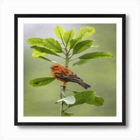 Rufous-Tailed Robin Art Print