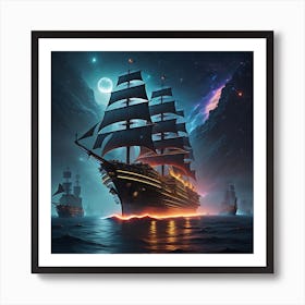 Stardust Armada Art Print