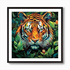 Tiger In The Jungle 1 Art Print