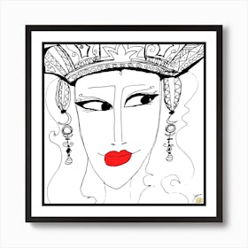 ‎Queens In The Game No Glasses ‎002  by Jessica Stockwell Art Print