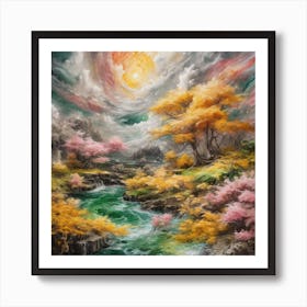 Blossoms In The Sky Art Print