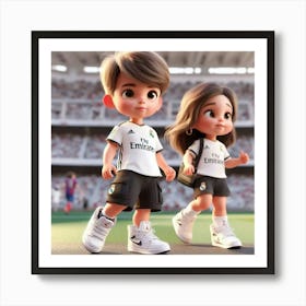 Real Madrid Couple 1 Art Print