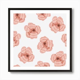 Summer blooming flowers Art Print