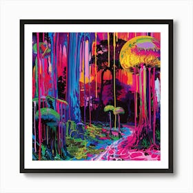 Psychedelic Forest 6 Art Print