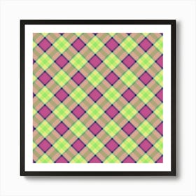 Plaid Fabric 26 Art Print