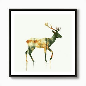 Deer Canvas Print.Generated AI. Wall Art Print Poster