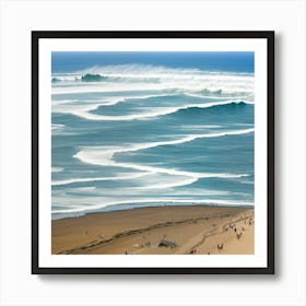 Del Mar Beach Art Print