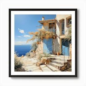 House By The Sea Art Print