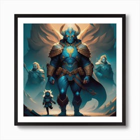 Fantasy Beings Art Print