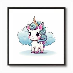 Cute Unicorn 185 Art Print