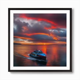 Iceland At Sunset Art Print