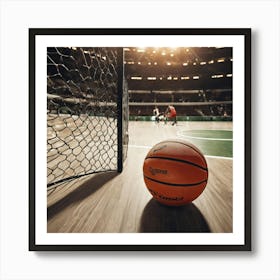 Basketball Court Art Print