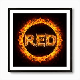 Red - Red Stock Videos & Royalty-Free Footage Art Print