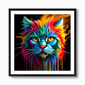 Colorful Cat 1 Poster