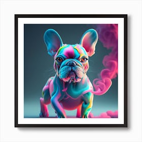 French Bulldog Painting Art Print