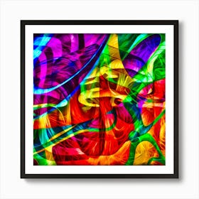 Psychedelic Mushroom World Art Print